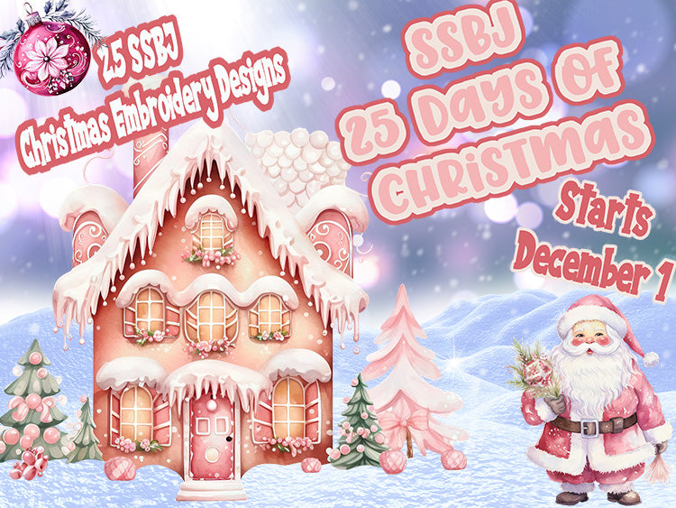 25 Days of Christmas Embroidery File BUNDLE