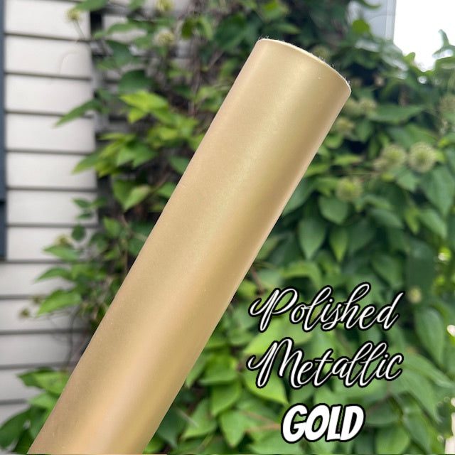 Polished Metallic Faux Leather
