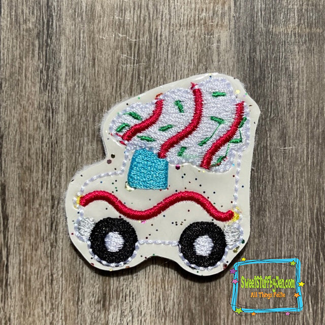 Christmas Snack Delivery Truck Embroidery File