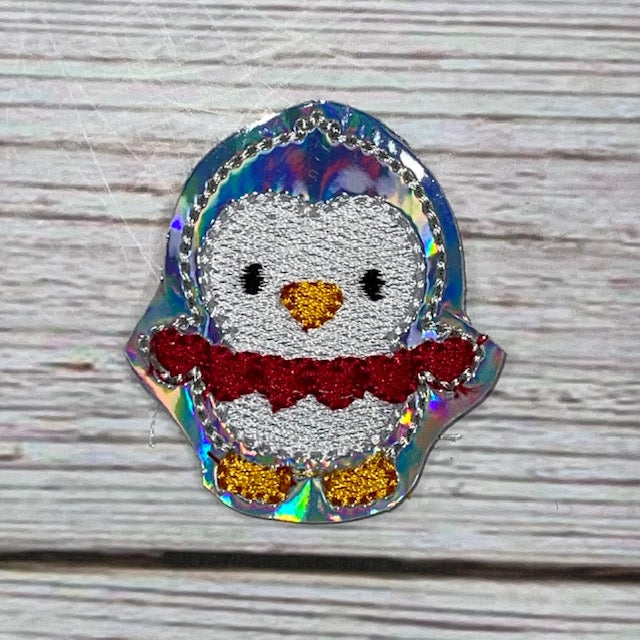 String Hearts Penguin Embroidery File