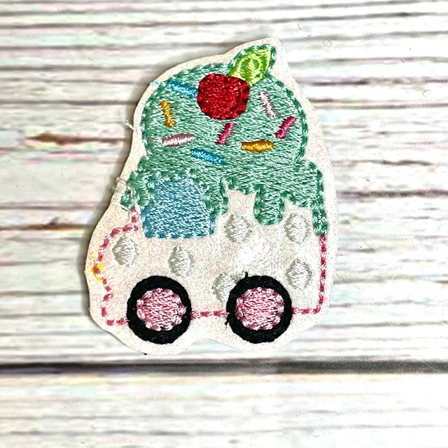 Cherry Ice Cream Truck Embroidery File