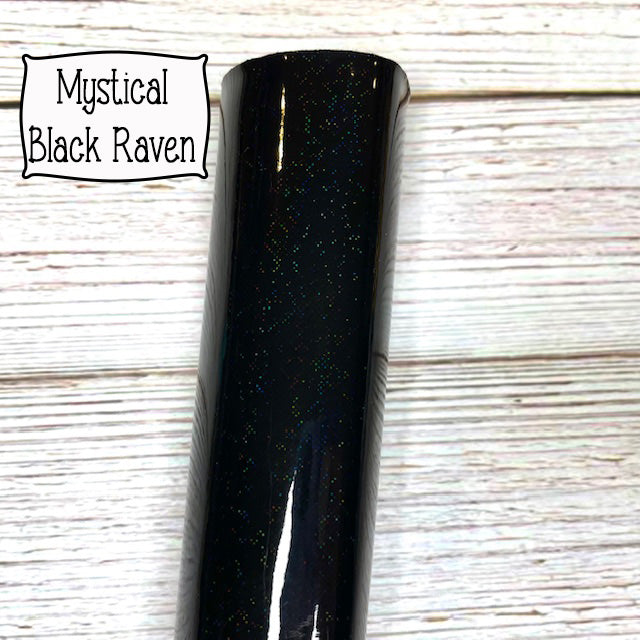 Mystical Black Raven Embroidery Vinyl