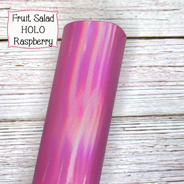 HOLO Fruit Salad Faux Leather Embroidery Vinyl