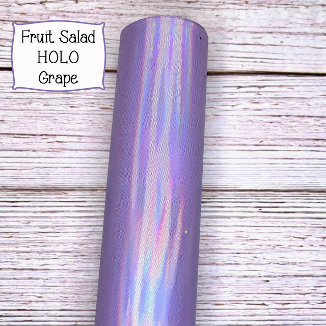 HOLO Fruit Salad Faux Leather Embroidery Vinyl