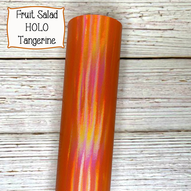 HOLO Fruit Salad Faux Leather Embroidery Vinyl