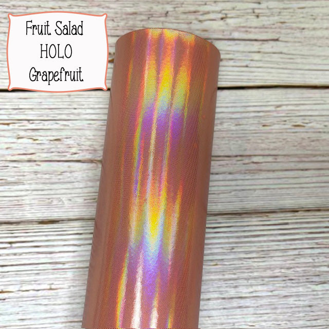 HOLO Fruit Salad Faux Leather Embroidery Vinyl
