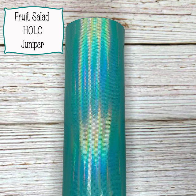 HOLO Fruit Salad Faux Leather Embroidery Vinyl