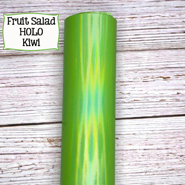 HOLO Fruit Salad Faux Leather Embroidery Vinyl