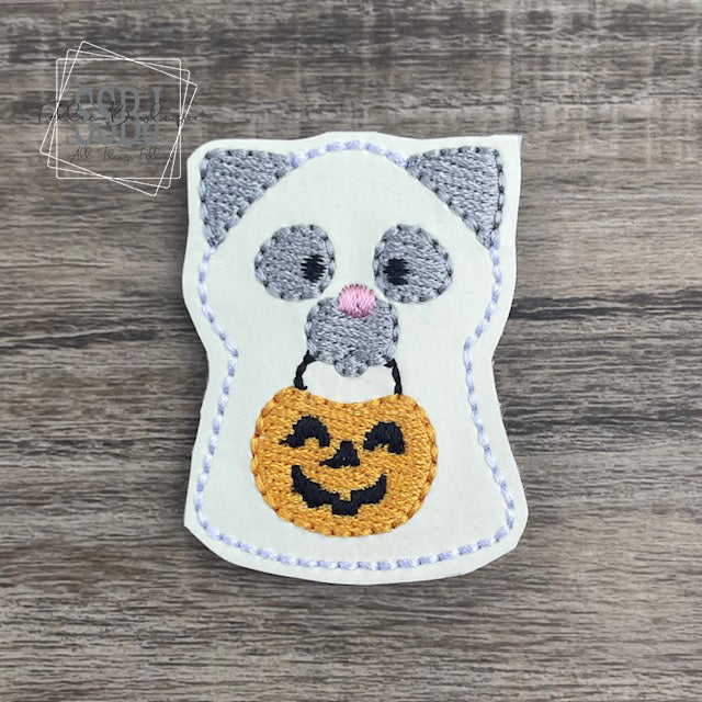 Trick or Treat Cat Embroidery File