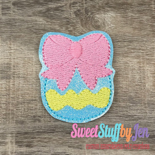 Easter Egg Bow Embroidery File