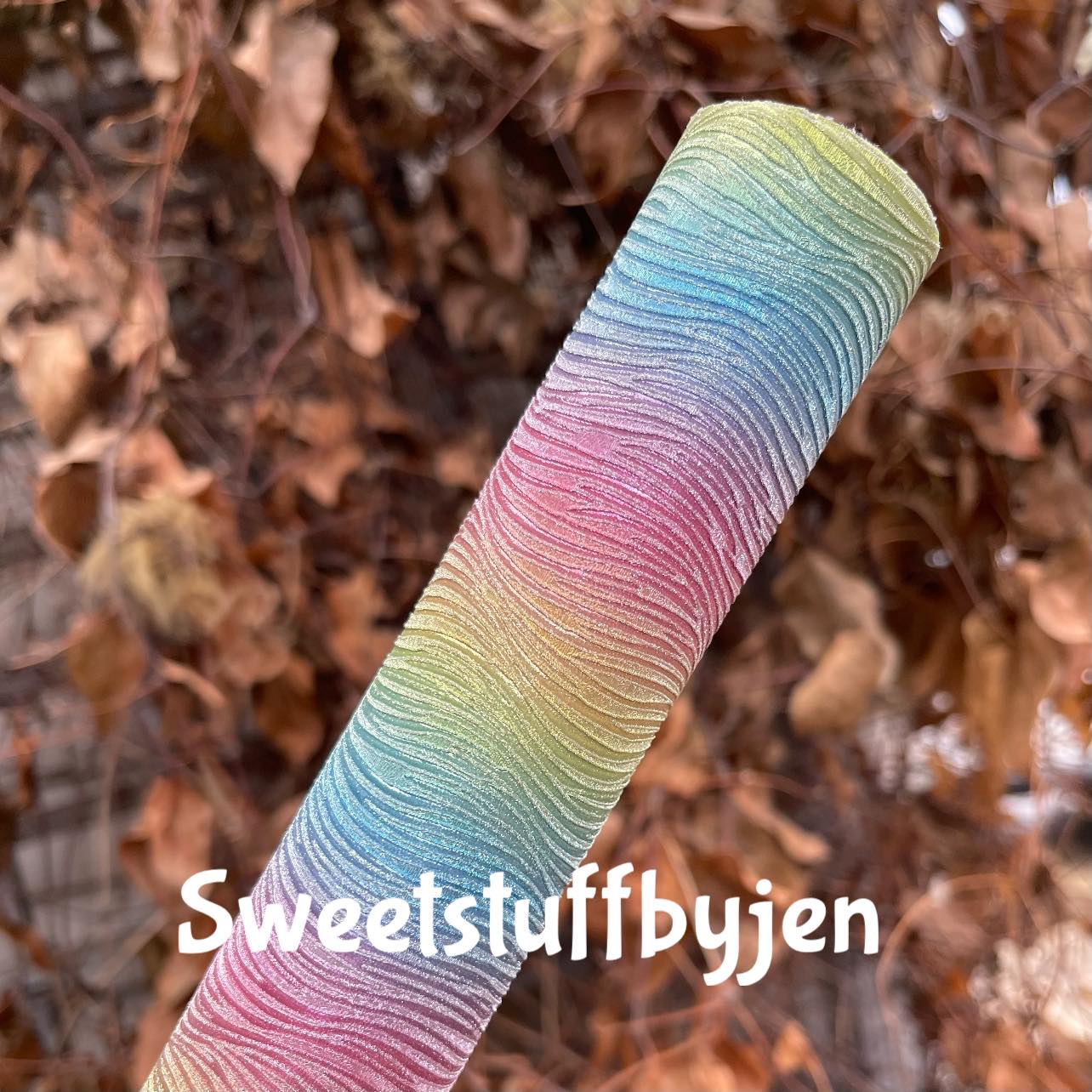 Wavy Faux Leather Embroidery Vinyl