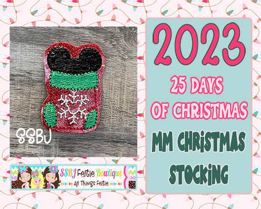 MM Christmas Stocking 25 Days of Christmas 2023 Embroidery File