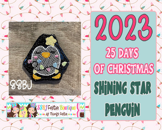 Shining Star Penguin 25 Days of Christmas 2023 Embroidery File