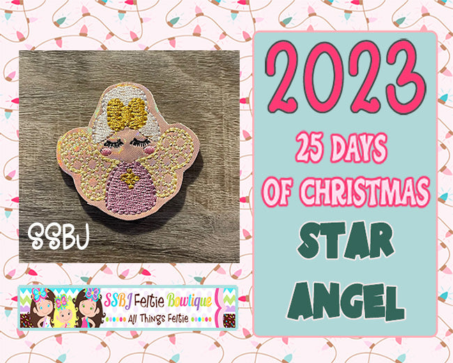 Star Angel 25 Days of Christmas 2023 Embroidery File