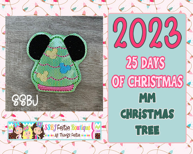 MM Christmas Tree 25 Days of Christmas 2023 Embroidery File