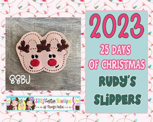 Rudy's Slippers 25 Days of Christmas 2023 Embroidery File