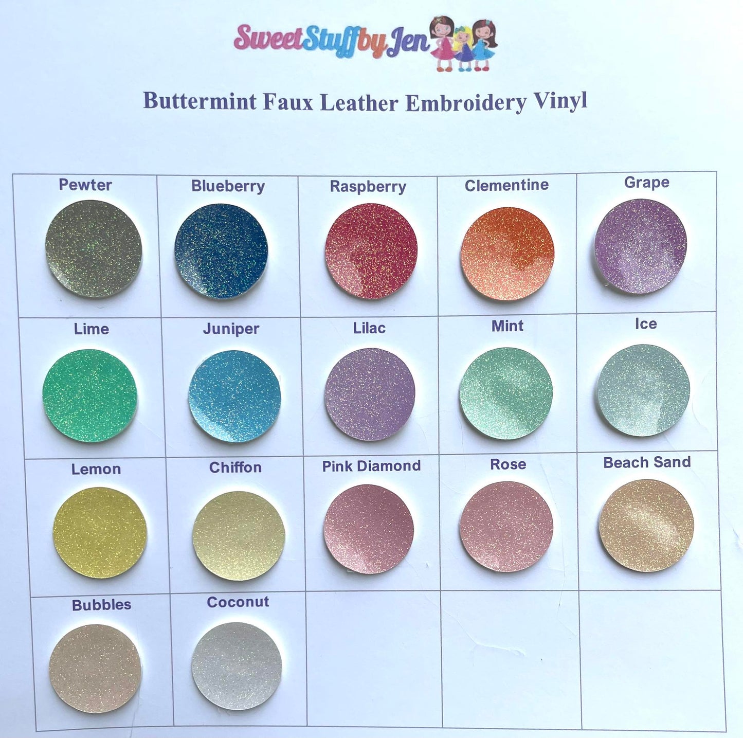 Butter Mint Faux Leather Vinyl