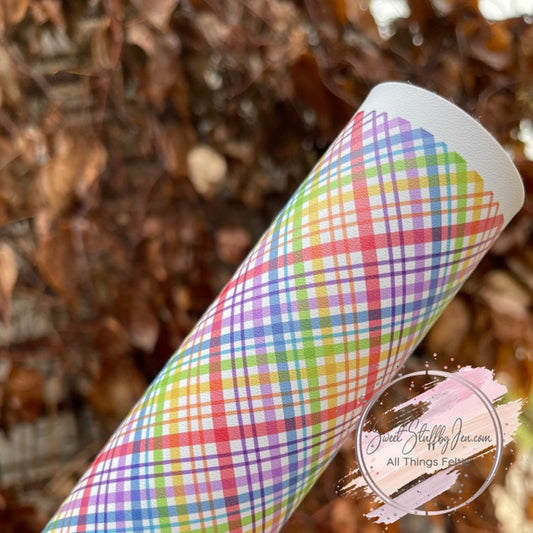 Rainbow Plaid Custom Print