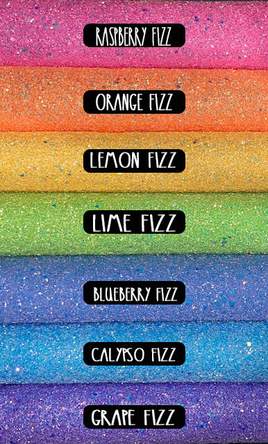 Neon Fizz Felt Backed Solid Chunky Glitter