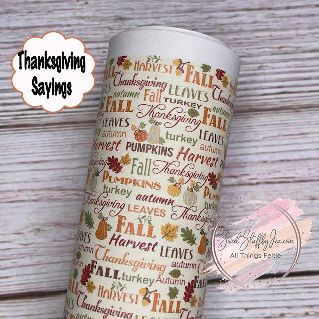 Thanksgiving Sayings Custom Print