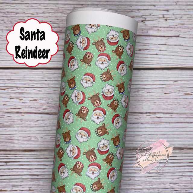 Santa & Reindeers Custom Print