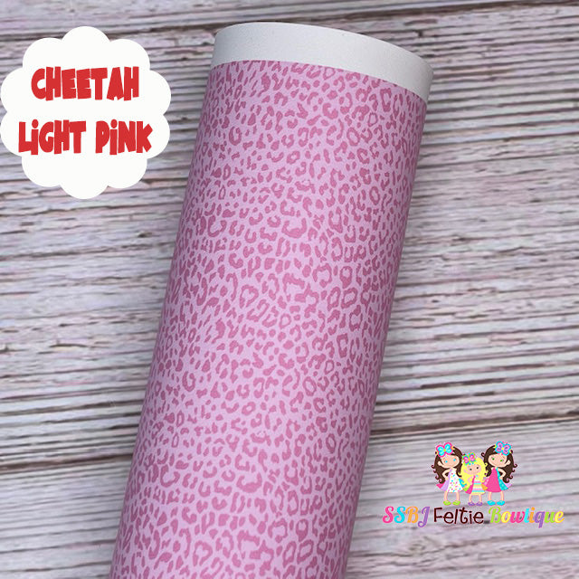 Cheetah Light Pink Custom Print