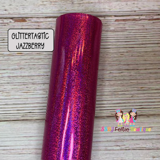 Glittertastic Jazzberry Faux Leather