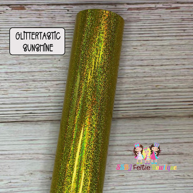 Glittertastic Sunshine Faux Leather