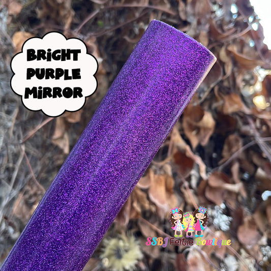 Mirror Bright Purple Faux Leather