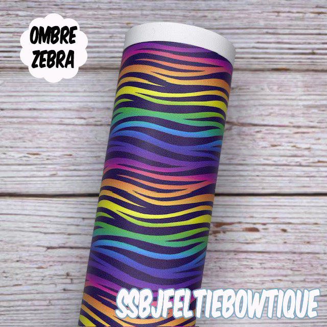 Ombre Zebra Custom Print