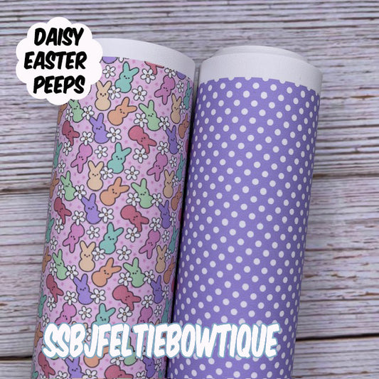 Daisy Easter Peeps & Gingham Custom Print