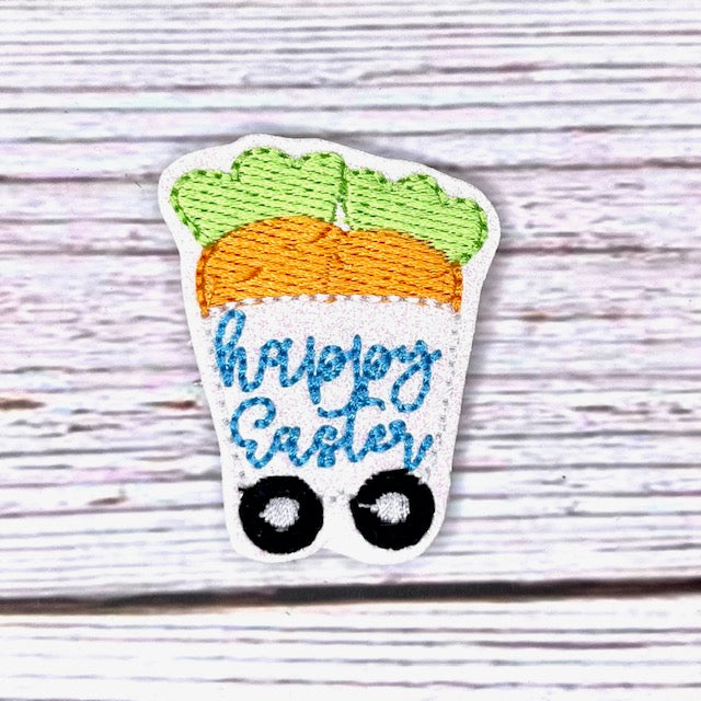 Easter Train Happy Easter CARROTS Embroidery File