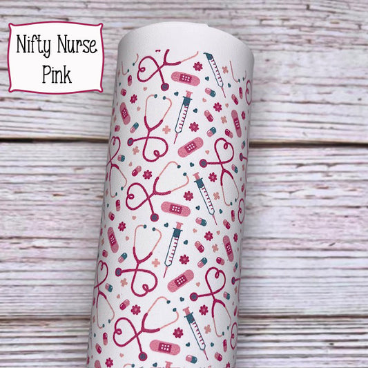 Nifty Nurse Pink Custom Print