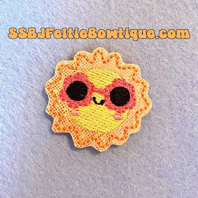 Groovy Summer Sun Embroidery File