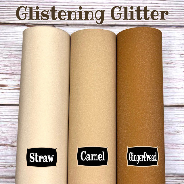 Glistening Glitter GG Faux Leather Embroidery Vinyl