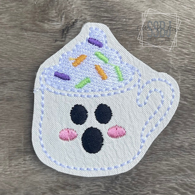 Ghosty Mug Embroidery File