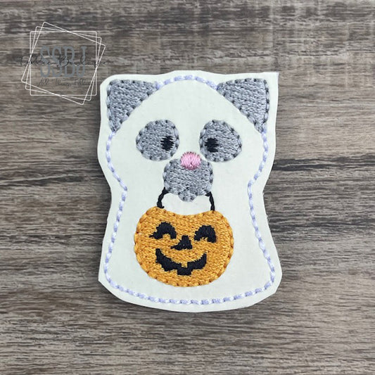 Trick or Treat Cat Embroidery File