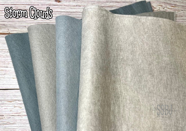 Storm Clouds Express Wool Felt Bundle