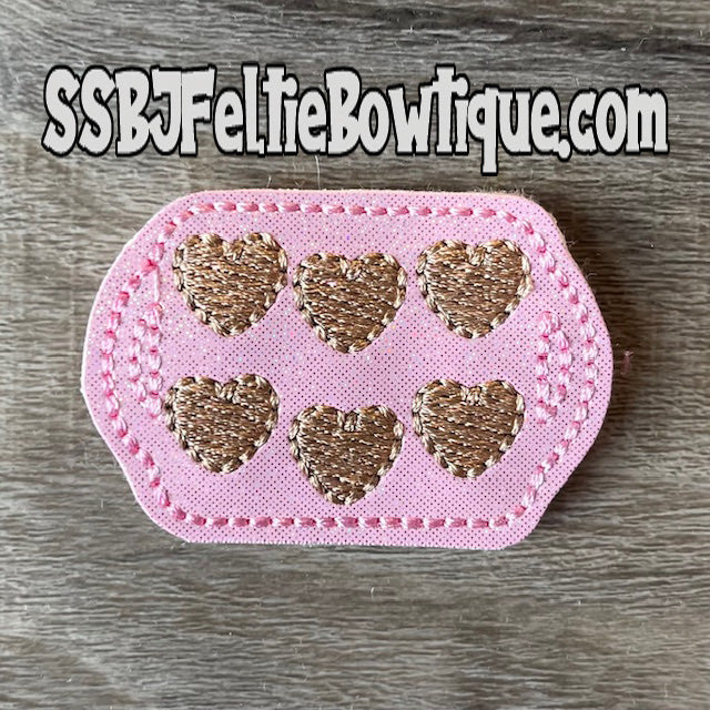 Cookie Hearts Embroidery File