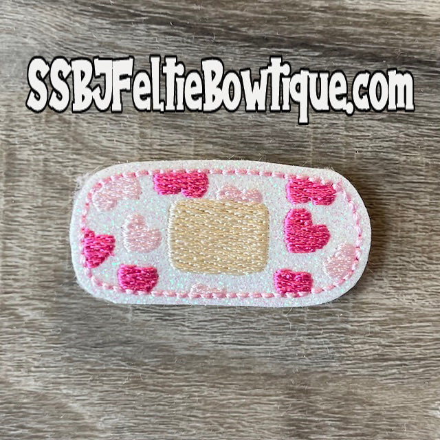 Bandaid Hearts Embroidery File