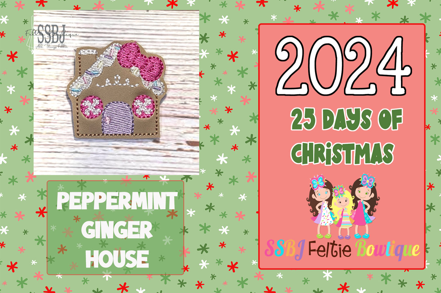 Peppermint Ginger House Embroidery File