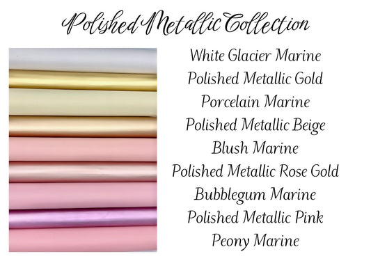 Polished Metallic Faux Leather