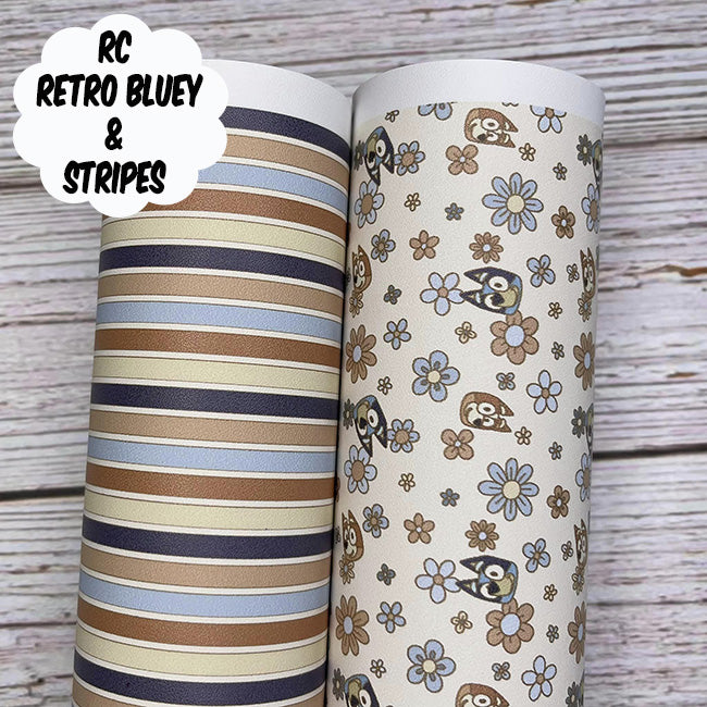 RC Retro Bluey & Stripes Custom Print