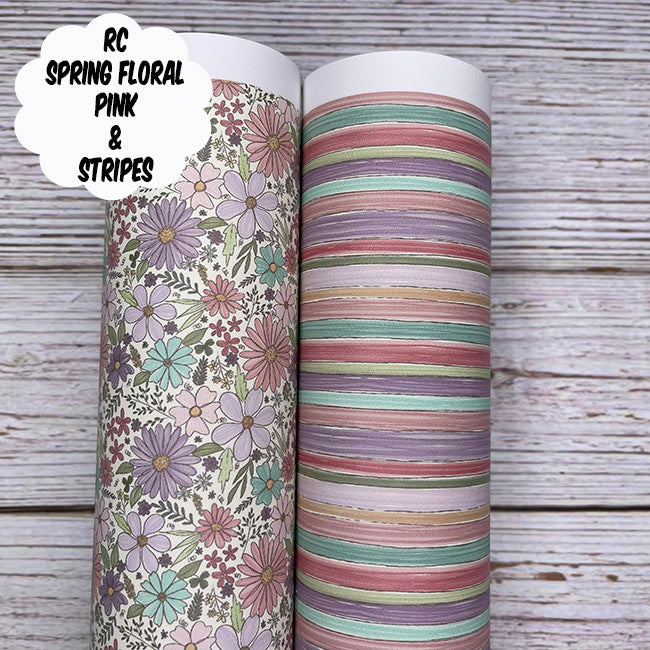 RC Spring Floral Pink & Stripes Custom Print