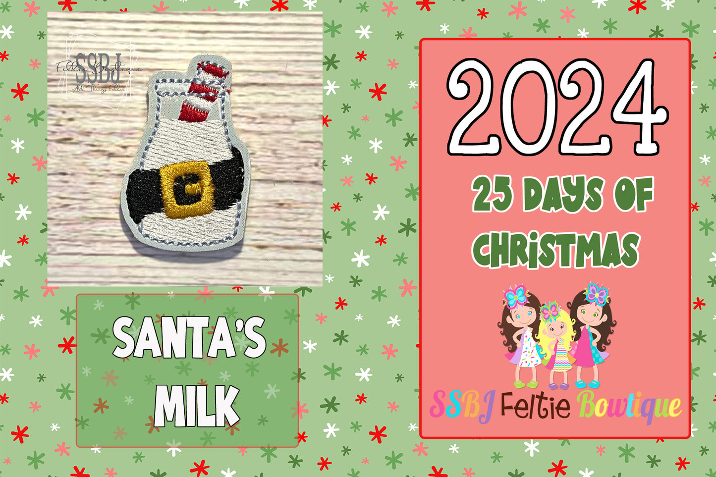 Santa's Milk Embroidery File