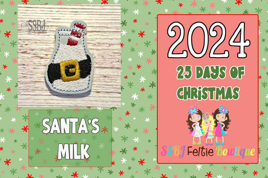 Santa's Milk Embroidery File