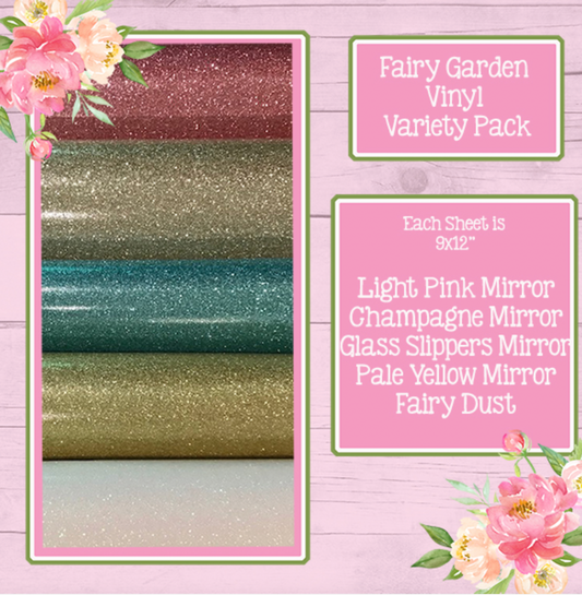 Fairy Garden Mirror Vinyl Variety Pack