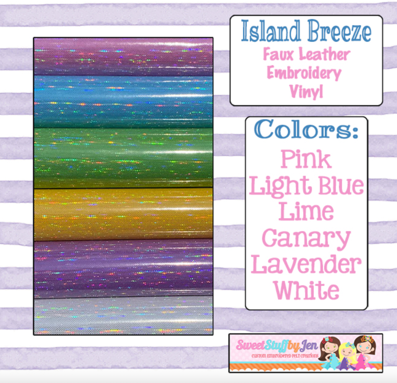 Island Breeze Embroidery Vinyl