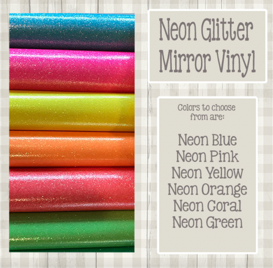 Mirror Neon Embroidery Vinyl