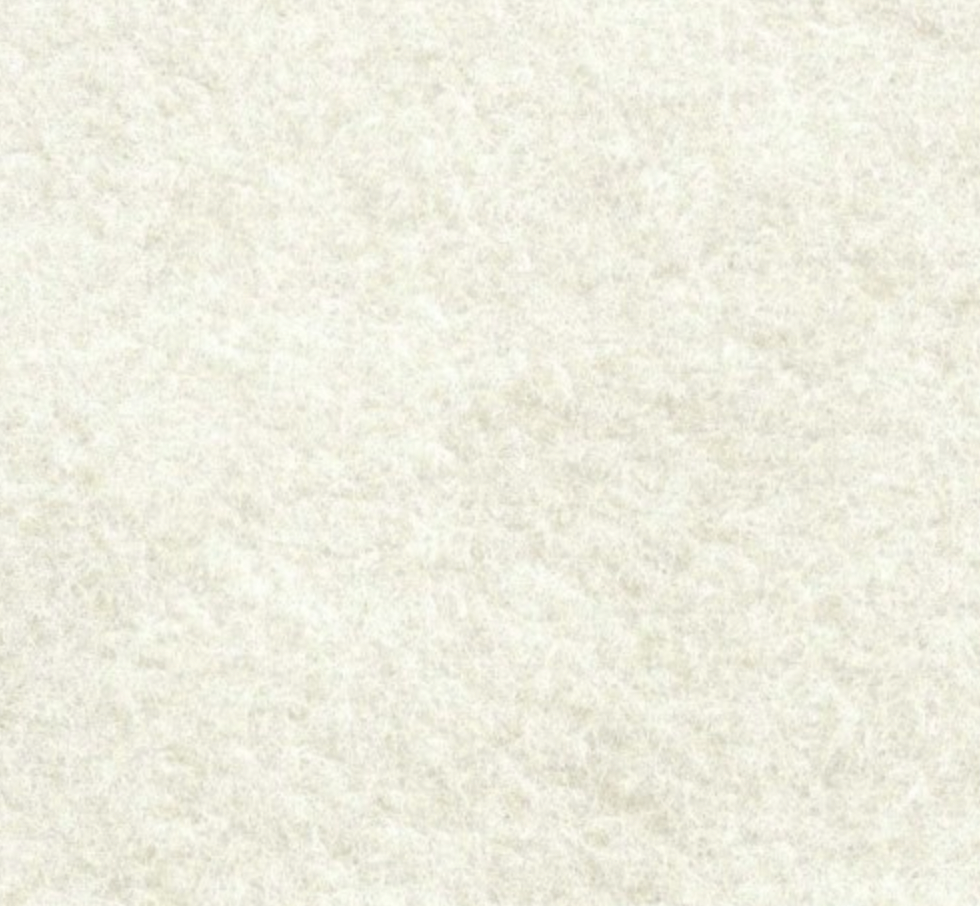 *White-Bright White Wool Blend Felt